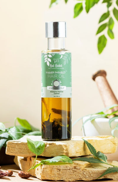 Nat Habit Crushed Tri Leaf Summer Hair Oil 100ml